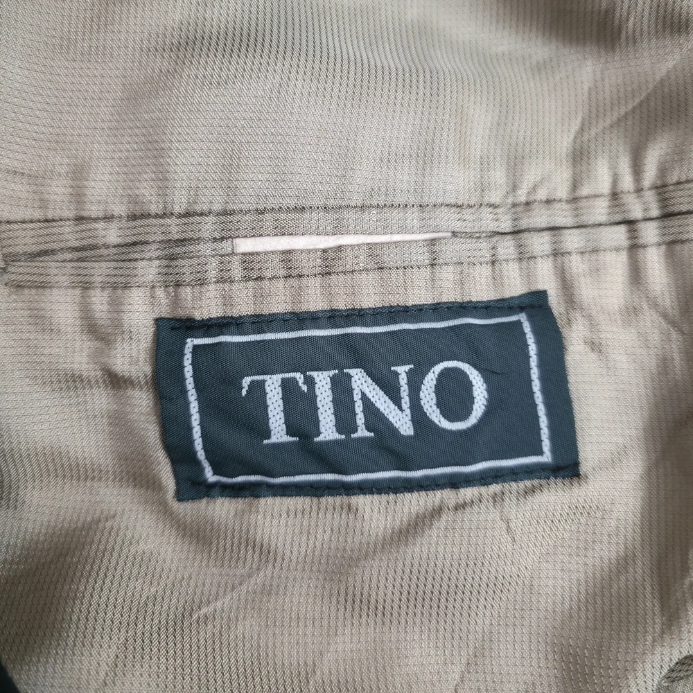 Vintage Black Wool Blazer TINO Made in Canada Mens 44R Classic Tailored Jacket